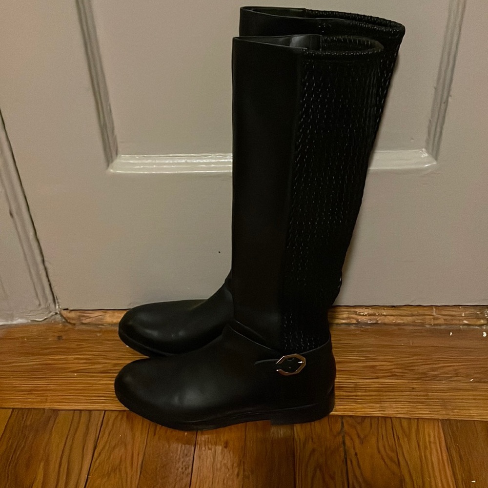 Cole Haan black leather boots size 8